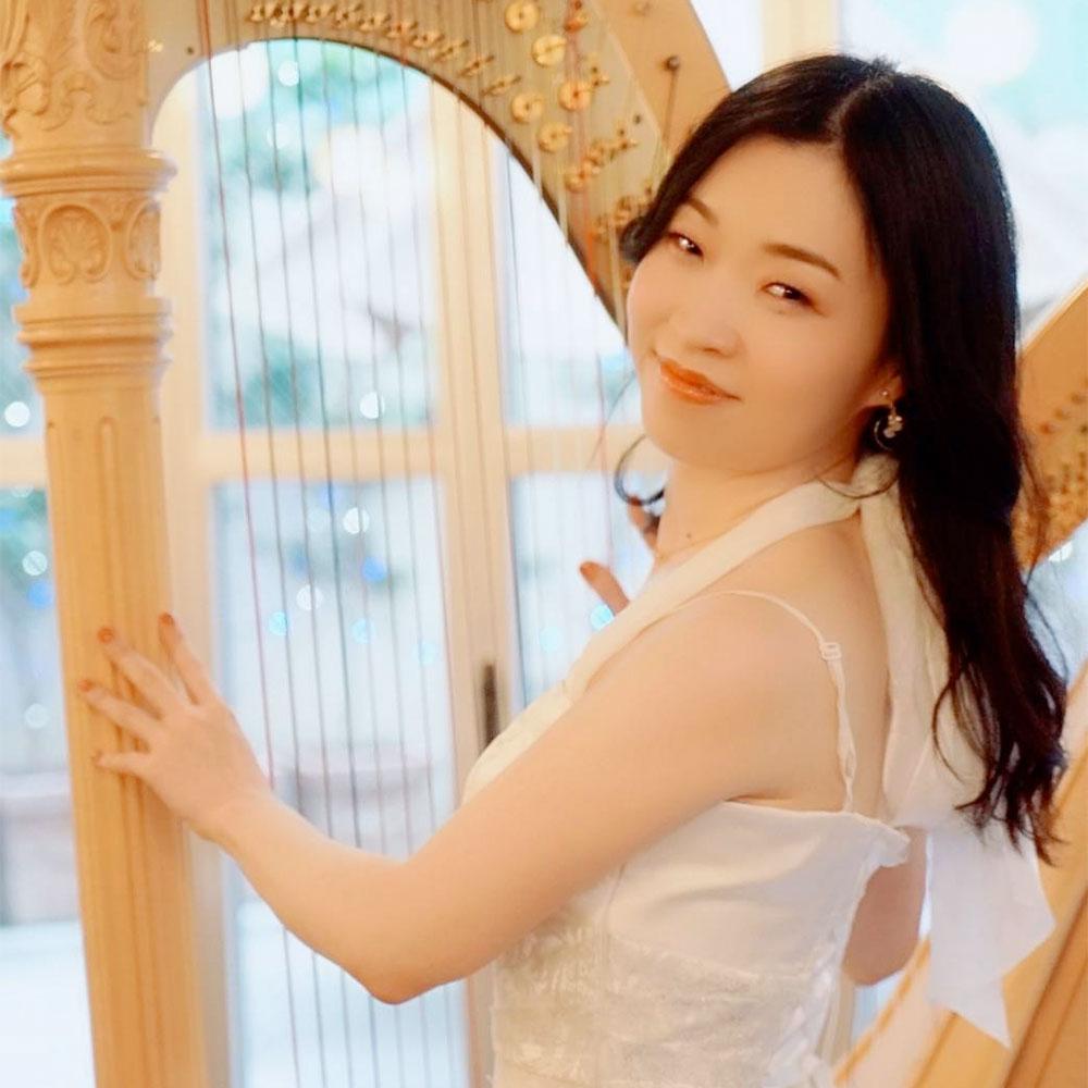 ハープ店頭コンサート