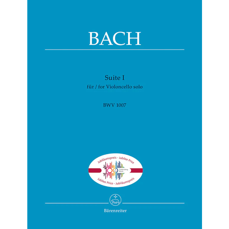 バッハ：【出版社100周年記念！期間限定特別価格】 無伴奏チェロ組曲 BWV 1007