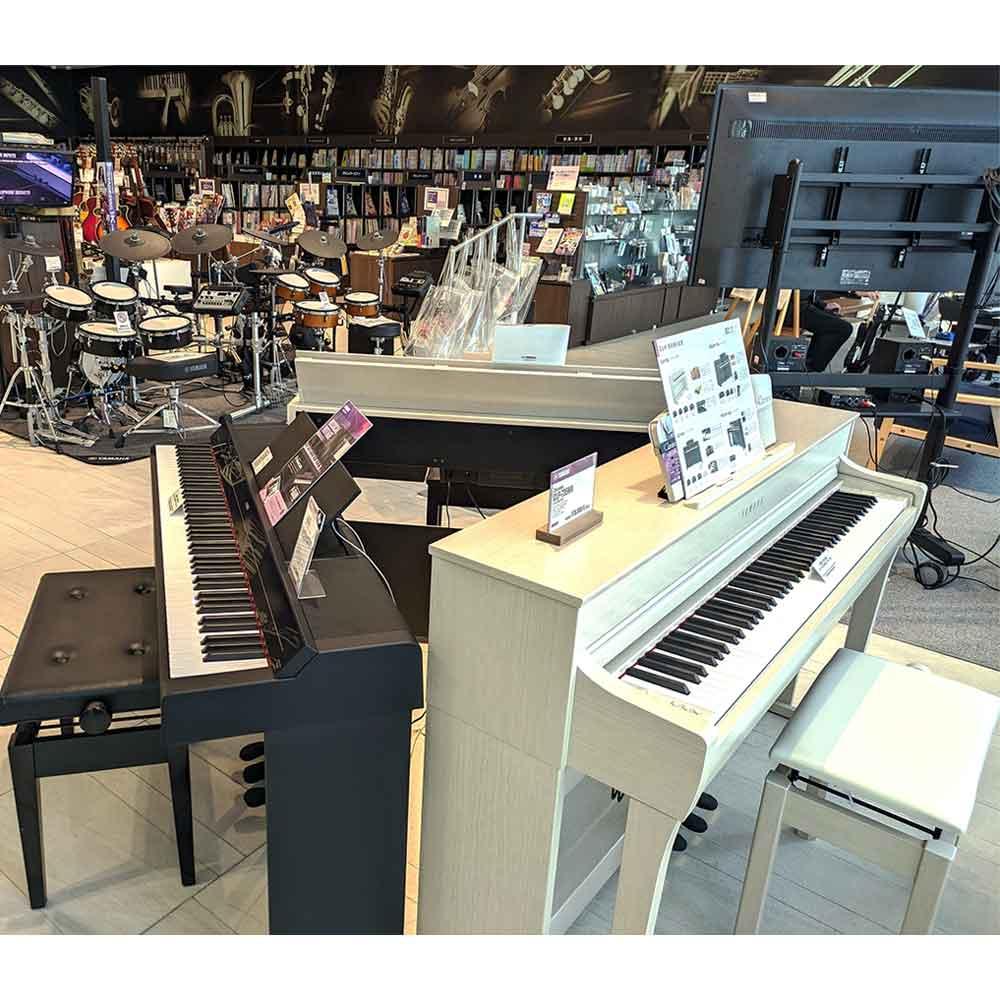 ヤマハミュージック 大阪なんば店 1Fに電子ピアノ3台展示開始