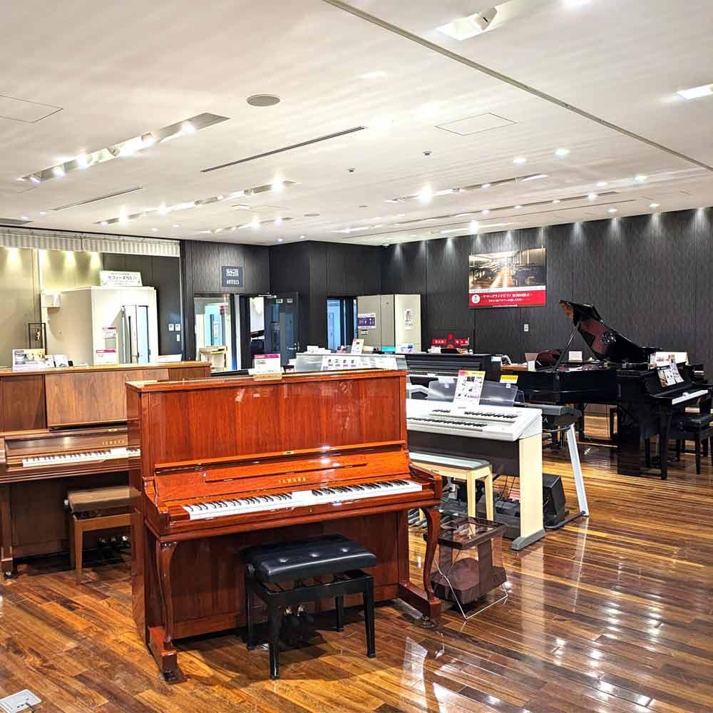 ヤマハミュージック 大阪なんば店 ピアノエリアを大幅にレイアウト変更しました！