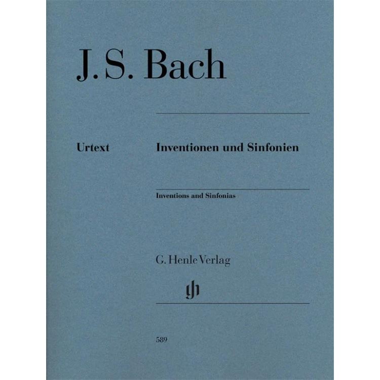バッハ：インヴェンションとシンフォニア(二声と三声のインヴェンション) BWV772-801/原典版/Scheideler編/Schneidt運指【輸入：ピアノ】