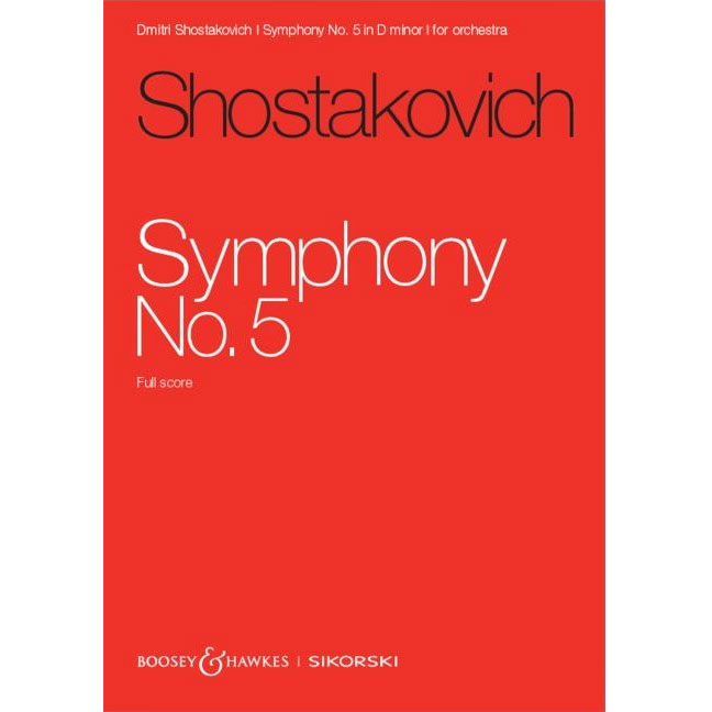 ショスタコーヴィチ：交響曲 第5番 改訂新版大型スコア