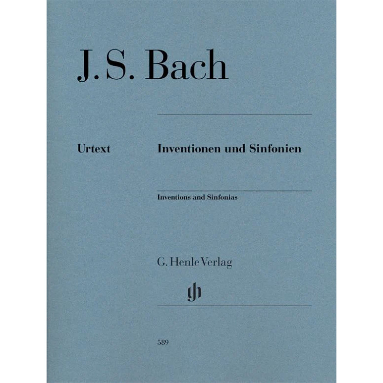 バッハ:インヴェンションとシンフォニア(二声と三声のインヴェンション) BWV 772-801/原典版/Scheideler編/Schneidt運指 【輸入:ピアノ】