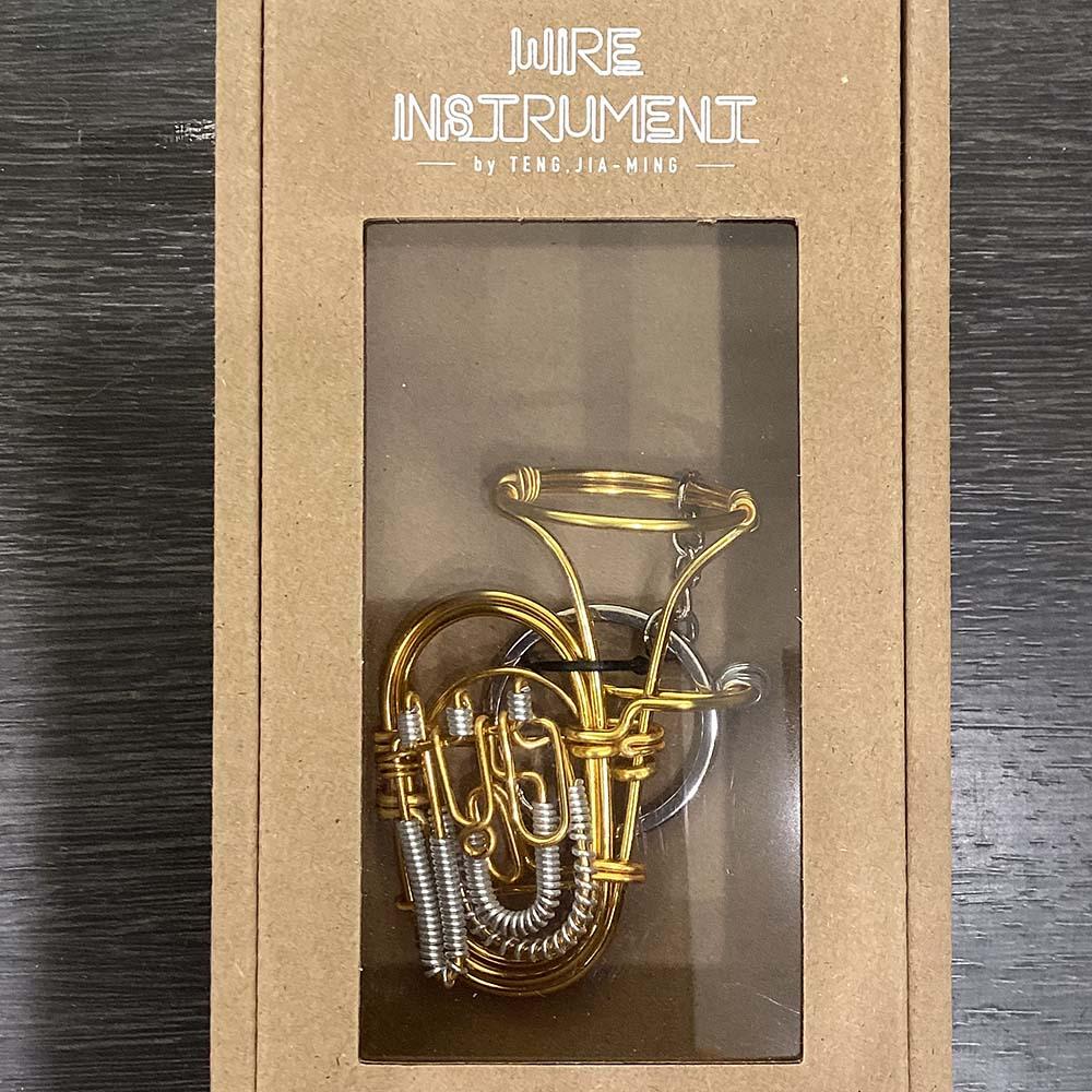 楽器ワイヤーキーホルダー チューバ