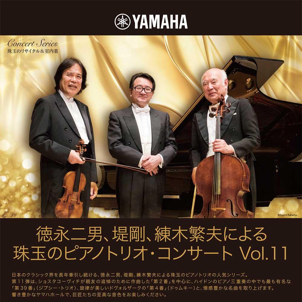 珠玉のリサイタル&室内楽徳永二男、堤剛、練木繁夫による<br/>珠玉のピアノトリオ・コンサート Vol.11
