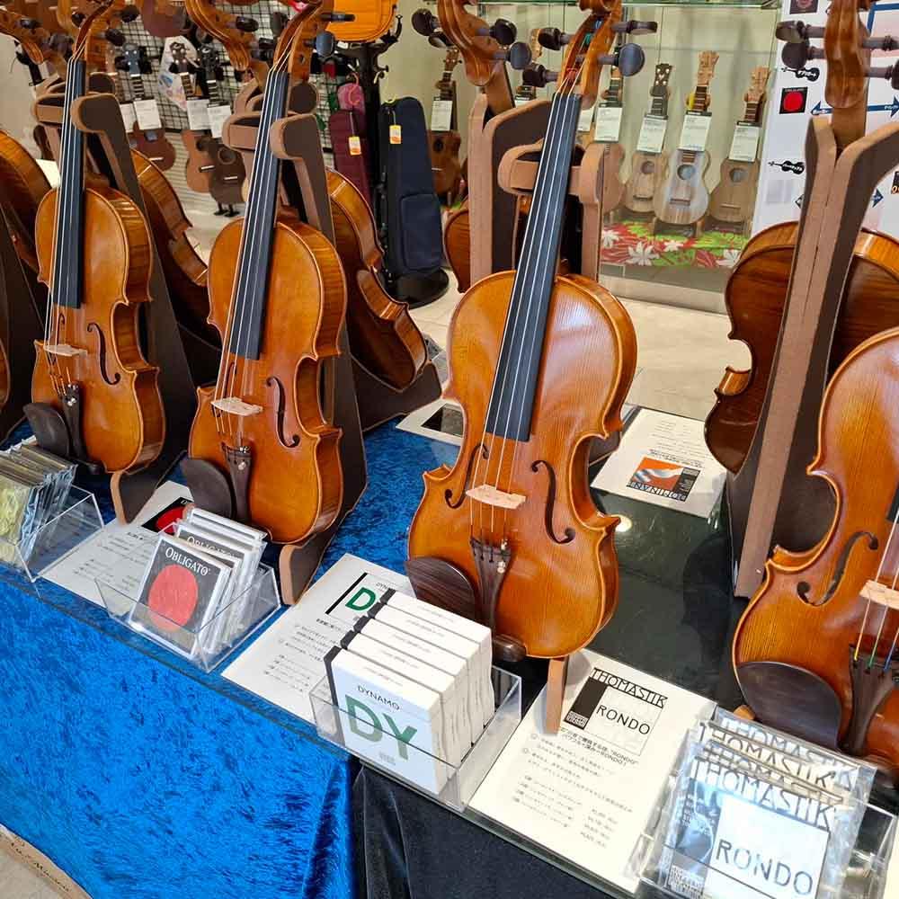 バイオリン弦の弾き比べ体験