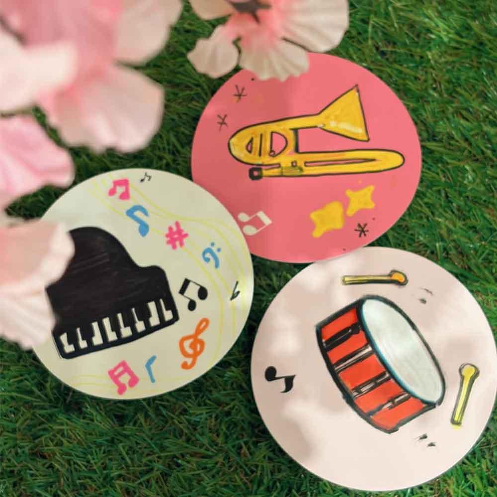 桜満開チャレンジ～楽器の絵を描いて埋めつくそう～