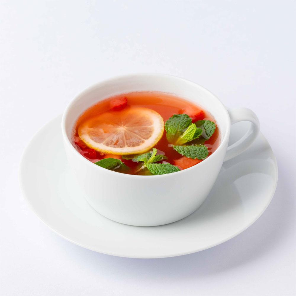 NOTES BY YAMAHA 春を彩るドリンクメニュー “STRAWBERRY MINT TEA”