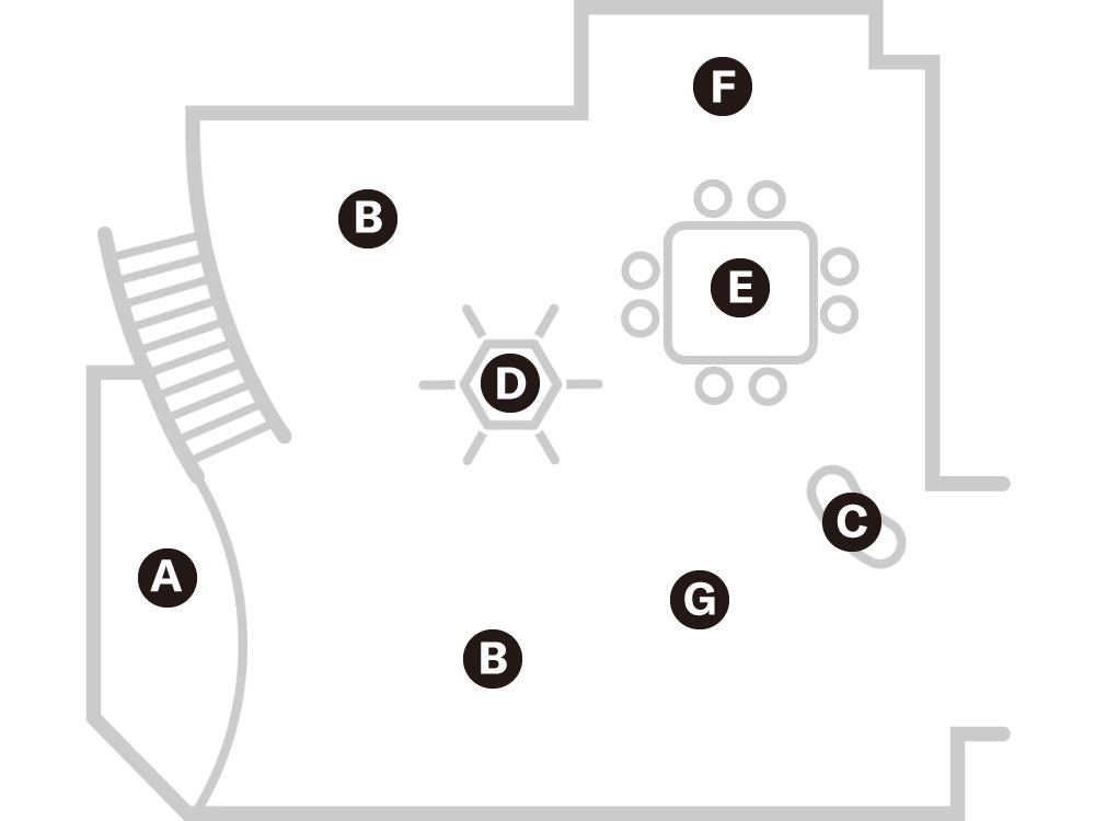 1F ブランド体験フロアマップ