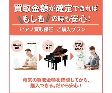 ピアノ買取保証