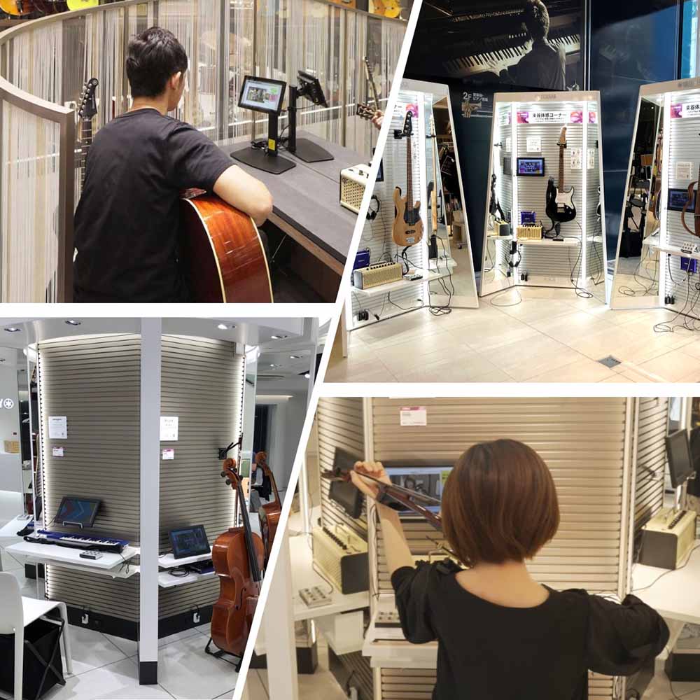 各店の楽器体感コーナー 各店の楽器体感コーナー