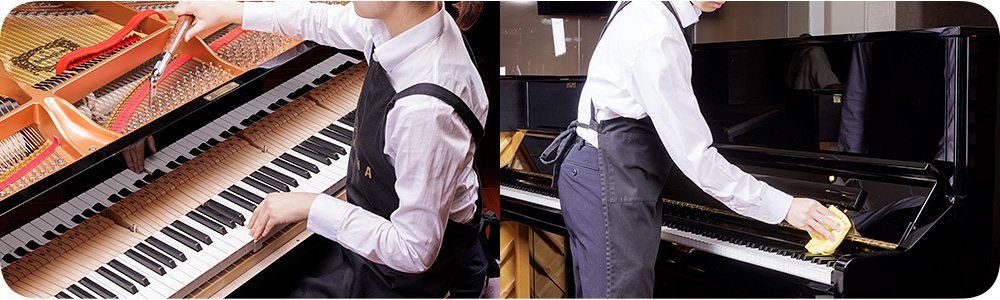 ヤマハミュージック直営店のピアノ調律